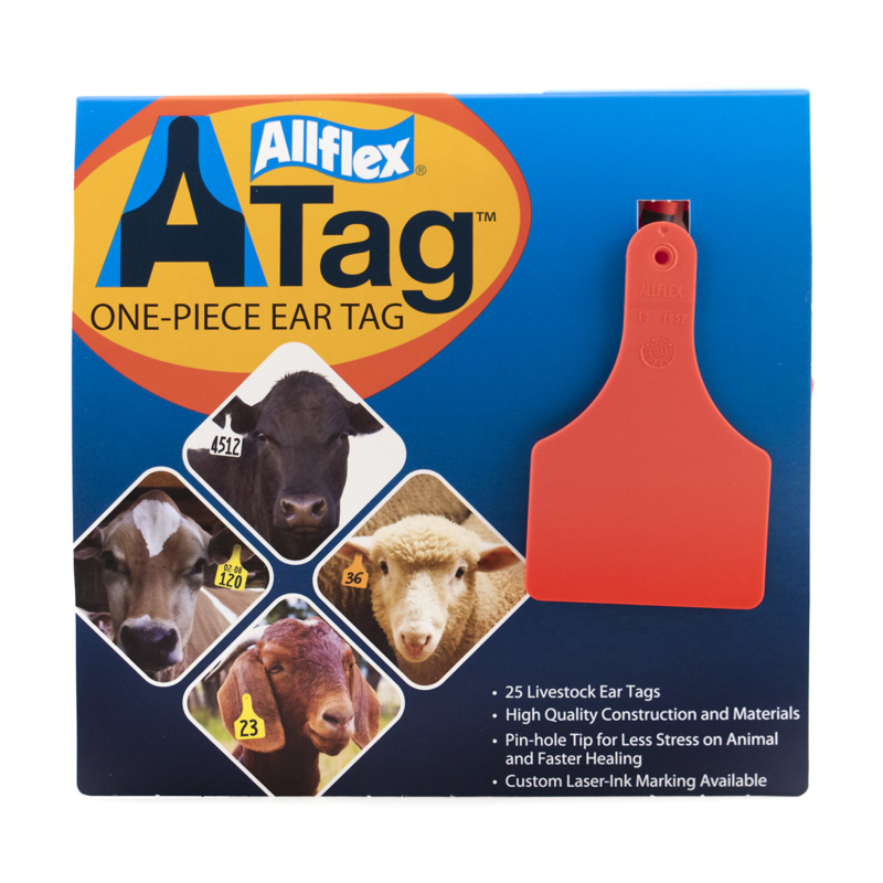 Allflex A tags 25 pack animal identification